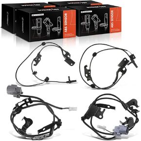 A-Premium ABS Wheel Speed Sensor Compatible with Toyota Models - RAV4 2006 2007 2008 2009 2010 2011 2012, 4WD - Front and Rear, Driver Side, Driver and Passenger Side, (4-PC Set), Replace# 8954642040
