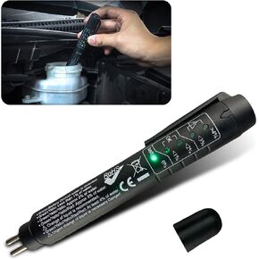 Ajxn 1 PC Car Brake Oil Test Pen, Hydraulic Oil Moisture Change Analysis Diagnostic Test Tool, Vehicle Troubleshooting Accessories, Universal Size Suits for Most Carssuch as SUV, Mini Van (Black)