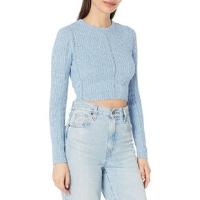 Monrow Women's Ht1319-1-marled Sweater L/S Top