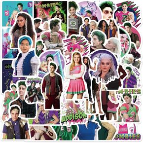 50 Pcs Zombies 3 Stickers Pack, Music Love US TV Series Waterproof Vinyl Stickers for Water Bottle Laptop Car Bumper Luggage, Fans Decals for Teens Girls Boys Adults (jsgx)