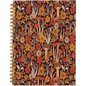 Mushroom Notebook Journal,Hippie Mushroom Gifts for Women,Mushroom Lover Gifts,Vintage Reading Journaling Notebooks for Work Office School Student Teacher,Hardcover Spiral Notebook 5.5x8.3 in Saudi Arabia