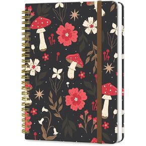 Spiral Journal Notebook, A5 Cute Notebooks for Women Men, College Ruled Hardcover Notebook for Work & Note Taking, 60 Pages Double-Wire Journals for Writing, Blue Cute Unicorn