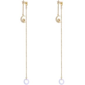 AoedeJ Anti-lost Holder Earrings for AirPods 14K Gold Plated Dangle Earring Wireless Earphone Holder Strap Compatible with AirPods Pro 1 & 2 (Ear Cuff-1) in Kuwait