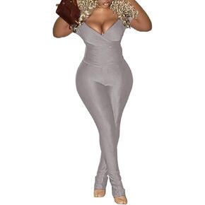 Women Two Piece Outfits Sexy Off Shoulder Crop Top and High Waist Pants Set