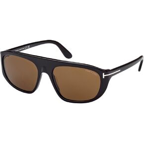 Tom Ford EDWARD-02 FT 1002 Shiny Black/Roviex 58/17/135 unisex Sunglasses