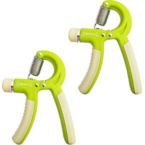 Strengthener Hand Grip 2 Pack Kid Boys Girls Teenager Strength Trainer Number Counter Forearm Finger Wrist Gripper Exerciser 5-30kg Adjustable Stretcher Squeezer Workout