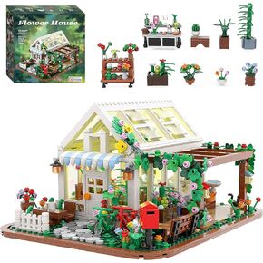 Flower House Building Set Toy with Led Light,Birthday Gifts for 6+ Girls Adult,Compatible with Lego(948 Pieces)