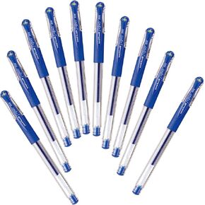 Mitsubishi Pencil Uni-Ball Signo UM151.33 Gel Ballpoint Pens, 0.01 inches (0.38 mm), Blue, 10 Pieces