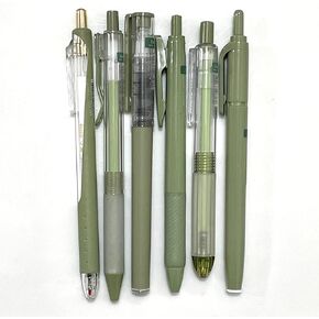 sencoo 6 pack Black Gel Pens Quick Dry Ink Pens Fine Point Retractable Roller Ball Pens 0.5mm Smooth Writing Pens Cute Pens Aesthetic pens for School Office Home Diary Gift Pens