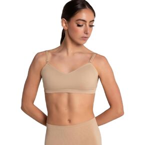 Capezio Women's Seamless Clear Back Sweetheart Bandeau Bra