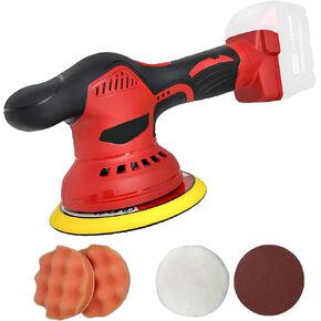 Cordless Buffer Polisher for Milwaukee 18V Max Battery, 6800RPM Max Variable Speed Brushless Motor Car Buffer, Lightweight & Low Noise, Rotary Polisher for Boat, Car Polishing and Waxing (Tool Only)