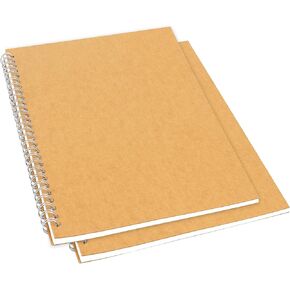 2 حزمة من دفاتر الملاحظات المسطرة بالكلية، دفتر ملاحظات حلزوني ذو غطاء بني ناعم، دفتر رسم دفتر ملاحظات، دفتر يوميات الأعمال المكتبية للطلاب، 50 صفحة، 25 ورقة، 10 × 7.5 بوصة in Kuwait