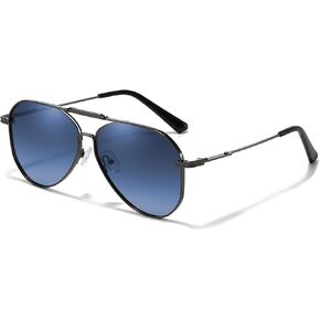 HIGLASS Classic Aviator Sunglasses for Men Polarized Retro Trendy Sun Glasses UV400 Protection for Driving Golf