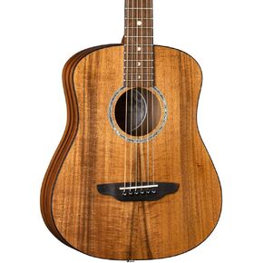 Luna Guitars Safari Koa Supreme 6 String Acoustic/Electric Guitar with Gigbag, Right (SAFKOASUPREME)