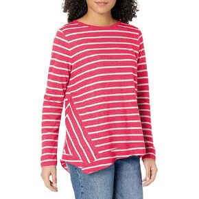 NIC+ZOE Women's Striped Angle Top