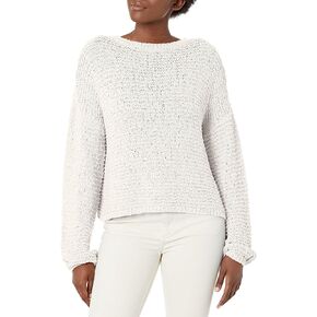 Steve Madden Apparel Women's NET WORTH SWEATER, OPTIC WHITE, S