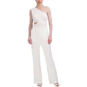 BCBGMAXAZRIA Women's One Shoulder Neck Pullover Cutout Jersey Top