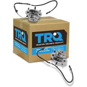 TRQ Front Wheel Hub & Bearing Pair for 00-04 F150 Pickup Truck 4WD 4x4 w/ABS