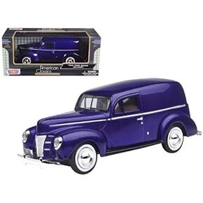 1940 Ford Sedan Delivery, Purple - Motormax 73250P - 1/24 Scale Diecast Model Car by Motor Max