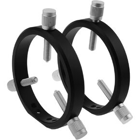 Astromania Adjustable Guiding Scope Rings 90 mm Inside Diameter (Pair) - for Telescope Tube Diameter or Finders 34 to 85mm
