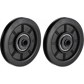 uxcell 100mm Bearing Pulley Wheel Cable Fitness Equipment Accessories 2pcs