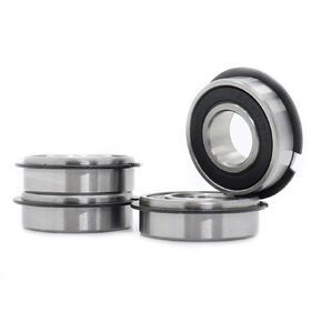 4 PACK 99502-HNR，Go Kart Snap Ring Wheel Bearings, 5/8" ID x 1-3/8" OD x 7/16" Width for Motor, Mini Bike, Lawn Mower, Go Kart, Wheelbarrows, Carts & Hand Trucks