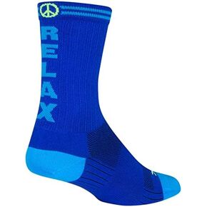 SGX 6in Relax Dude Performance Cycling/Running Socks (Relax Dude - L/XL)