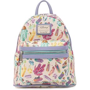 Loungefly Disney Crystal Sidekicks All Over Print Womens Double Strap Shoulder Bag Purse