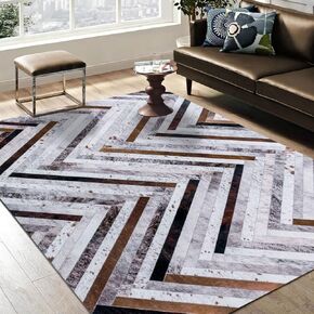 DECOMALL Coronado Small Rug, Machine Washable Modern Geometric Door Mat, Non Slip Carpet for Entryway,24"x36", Multi