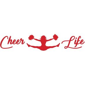 ملصق Cheer Life Cheerleading Pom Poms X Jump من الفينيل مقصوص على نافذة السيارة مقاس 6 بوصات عالي الجودة مقاوم للأشعة فوق البنفسجية يقفز في الهواء (6 بوصات، أسود) JMM00293BLK6