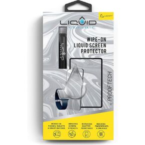 Glass Screen Protector Scratch and Shatter Resistant Wipe On Nano Protection for All Phones Tablets Smart Watches for Up To 4 Devices - Bottle