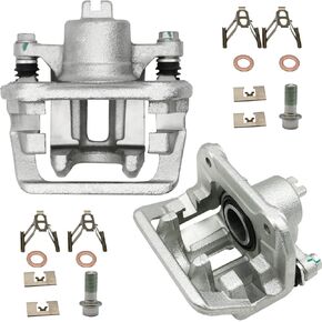 Chefull 2PCS 19-B2588 19-B2589 Brake Caliper Assembly with Bracket Replacement for Acura CL TL Honda Element 1999-2008 Rear Sides