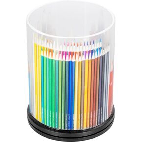 حامل أقلام، حامل أقلام رصاص، حامل فرشاة مكياج، منظم، حامل أقلام للمكتب، كوب قلم دوار من الأكريليك، صناديق تخزين غرفة المكتب والمدرسة، طباعة ملونة in Kuwait