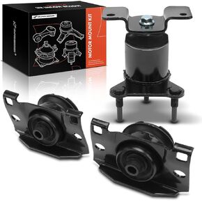 A-Premium 3PCS Front Engine Motor Mount and Transmission Mount Set Compatible with Nissan Frontier 2005-2019, Pathfinder 2005-2012, Xterra 2005-2015, 4.0L, RWD, Replace# 112201PE0A, 113209CA0C
