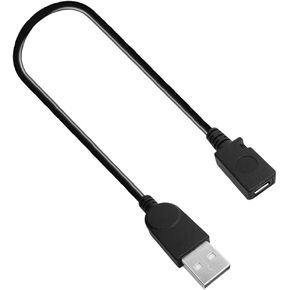 AFUNTA USB 2.0 Micro 5 Pin Female to Standard USB Male Extension Cable for Data Transfer -5 inch