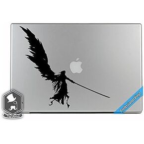 Final Fantasy VII Video Game Inspired Sephiroth Angel Wings Vinyl Decal Sticker for Apple MacBook Dell HP Alienware Asus Acer or Any Laptop Notebook PC Computer