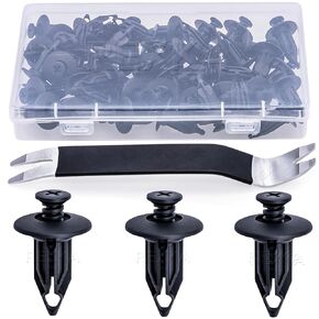 Rexka 31pcs Bumper Cover Retainer Clips 12mm Push Pin for Chrysler 6502625 07-18 Jeep Wrangler & Wrangler Unlimited JK Dodge Dakota Durango Ram 1500 2500 3500 4500 5500 - Auto Trim Panel Body Remover