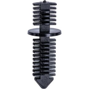 Rexka 40pcs Double End Xmas Tree Retainers Clips 11/32" Stem Diameter Black Nylon