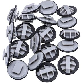Rexka 20pcs Rocker Molding Clip Gray Nylon for BP4L-51-SJ3 Mazda 2 3 5 6 CX-3 CX-5 CX-9 MX-5 Miata BP4L51SJ3