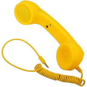 Gigicloud Retro Phone Telephone, 3.5mm Universal Phone Retro Handset Radiation-Proof Receivers Cellphone Handset Classic Mobile Phone Handset for Phone