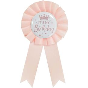 It's My Birthday Badge Pin Birthday Brooch Pin Party Birthday Pins Brooch Belt for Women 2Pcs Birthday Party Decorations