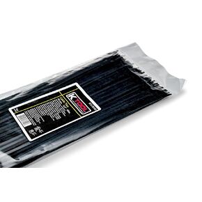 K Tool International Cable Zip Tie 7 Inch Black 100 Pack 50 lb Tensile Strength Made in USA; KTI78070