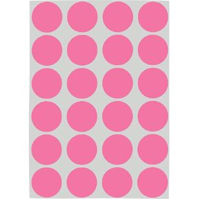 ChromaLabel 3/4 Inch Circle Sticker Labels, Easy to Write On Round Colored Stickers, 42 Sheets of Removable Sticky Dots - 1008 Dot Stickers, White Labels