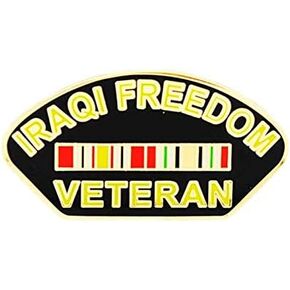 United States Iraqi Freedom Veteran Ribbon 1.25" Lapel Pin