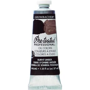 Grumbacher Pre-Tested Oil Paint, 37ml/1.25 oz., Cadmium Red Light (P027G)