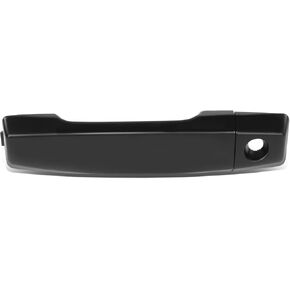 DNA MOTORING Front Driver Outer Door Handle Compatible with 05-10 Nissan Armada, 04 Pathfinder, 04-15 Titan, w/Keyhole, Black, OEM-DHO-01428
