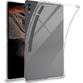 Miimall Compatible for Samsung Galaxy Tab S9 Ultra Tablet Case Clear, Soft TPU Ultra-Thin Cover, Full Coverage Air-Cushion Shockproof Protective Bumper Case for Galaxy Tab S9 Ultra, 14.6 inch 2023