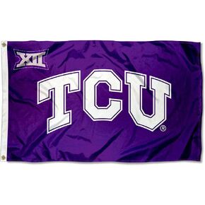 Texas Christian Horned Frogs Big 12 College Flag