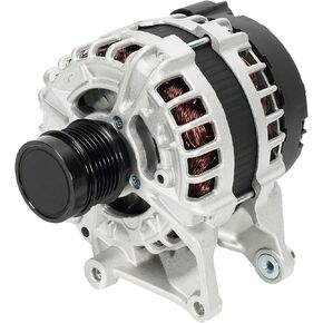 Alternator Compatible with Mercedes-Benz W205 C300 2015-2018, C253 GLC300 2016-2019, GLC350e 2020, Metris 2018-2021, L4 2.0L #Replace A0009067703 12V 190A 4-Groove Clutch Pulley Alternator
