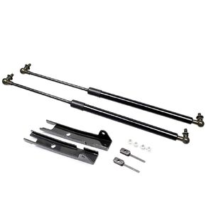 TSUBASA Lift Supports for Toyota Hilux SR5 2015-2019 Front Bonnet Hood Modify Carbon Fiber Gas Charged Shock Dampers Spring Struts Bar (2 PCS) (Silver Carbon Fiber)